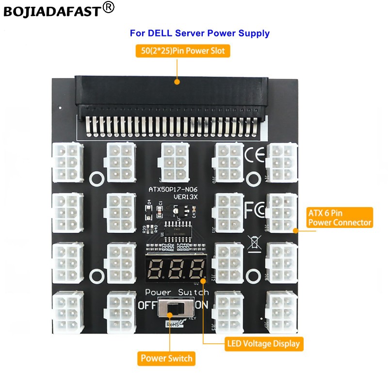 17 * PCI-E 6핀 커넥터 서버 전원 공급 장치( - 2400W Server Psu Breakout Board 리뷰 및 가격